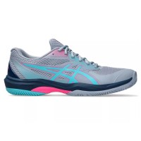 Zapatillas Asics Game FF Padel Gris Azul Aqua  Oferta + Barato