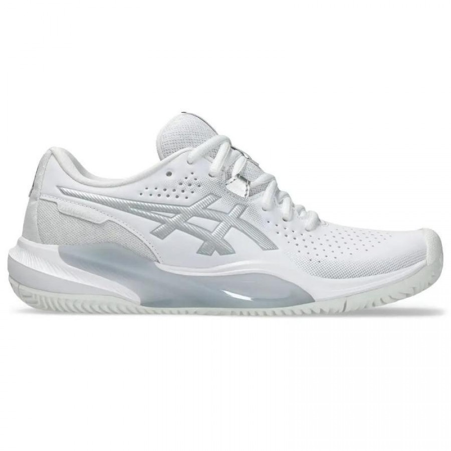 Baskets Femme Asics Gel Challenger 15 TERRE BATTUE Blanc Argent  Offre - Pas cher