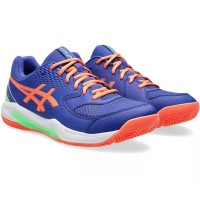 Baskets Asics Gel Dedicate 8 Padel Cobalt Cobalt Corail  Offre - Pas cher