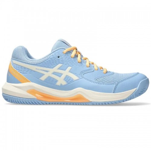 Asics Gel Dedicate 8 Padel Blue Stone Cream Women''s Shoes