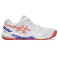 Asics Gel Dedicate 8 Padel White Pink baskets pour femmes