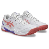 Asics Gel Dedicate 8 Padel White Pink baskets pour femmes