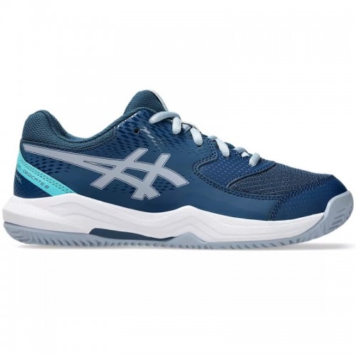 Tênis Asics Gel Dedicate 8 Padel GS Azul Mako Cinza Júnior