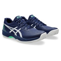 Asics Gel Game 9 Clay Blue White Sneakers  Offer + Cheap