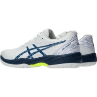Asics Gel Game 9 Clay White Blue Mako Sneakers  Offer + Cheap
