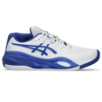 Baskets Asics Gel Resolution X CLAY Blanc Cobalt  Offre - Pas cher
