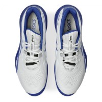 Baskets Asics Gel Resolution X CLAY Blanc Cobalt  Offre - Pas cher
