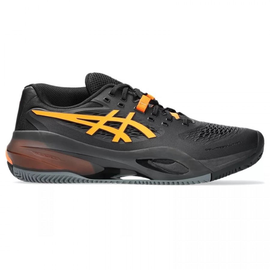 Zapatillas Asics Gel Resolution X Clay Negro Naranja  Oferta + Barato