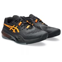 Zapatillas Asics Gel Resolution X Clay Negro Naranja  Oferta + Barato