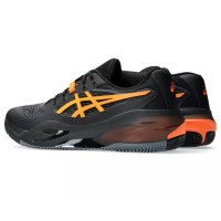 Zapatillas Asics Gel Resolution X Clay Negro Naranja  Oferta + Barato