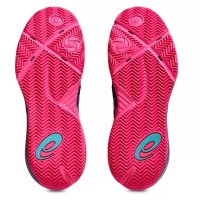 Tênis Asics Gel Resolution X Padel Azul Mako Rosa  Oferta + Barato
