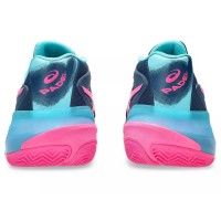 Tênis Asics Gel Resolution X Padel Azul Mako Rosa  Oferta + Barato