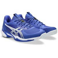 Baskets Asics Solution Speed FF 3 Terre Battue Cobalt Bleu Blanc  Offre - Pas cher