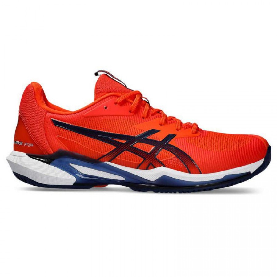 Zapatillas Asics Solution Speed FF 3 Clay Naranja Azul Marino  Offer + Cheap