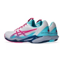 Zapatillas Asics Solution Speed FF 3 Padel Blanco Rosa  Oferta + Barato