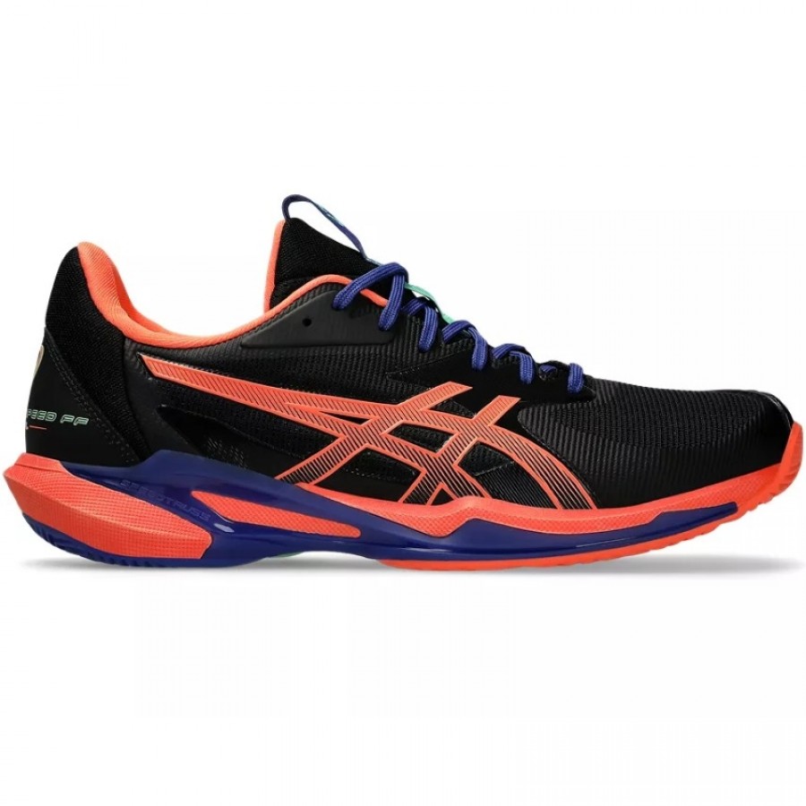 Baskets Asics Solution Speed FF 3 Padel Noir Corail  Offre - Pas cher