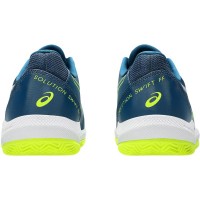Asics Solution Swift FF 2 Clay Blue Mako Yellow Sneakers  Offer + Cheap