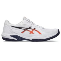 Asics Solution Swift FF 2 Clay White Blue Orange Sneakers  Offer + Cheap