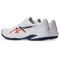 Asics Solution Swift FF 2 Clay White Blue Orange Sneakers  Offer + Cheap