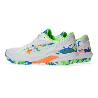 Baskets Asics Solution Swift FF 2 Padel L.E Blanc Vert  Offre - Pas cher