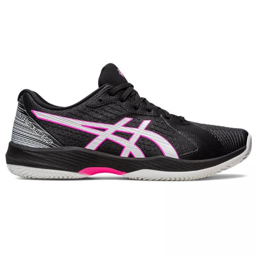 Zapatillas Asics Solution Swift FF Clay Negro Rosa Fluor PADELPOINT Zapatillas Asics Solution Swift FF Clay Negro Rosa Fluor