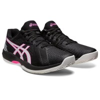 Zapatillas Asics Solution Swift FF Clay Negro Rosa Fluor PADELPOINT Zapatillas Asics Solution Swift FF Clay Negro Rosa Fluor