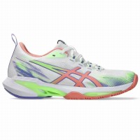 Tênis femininos Asics Sonicsmash FF Branco Rosa