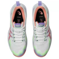 Tênis femininos Asics Sonicsmash FF Branco Rosa