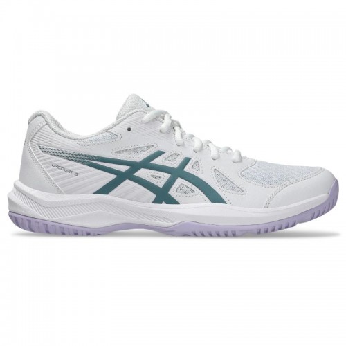 Zapatillas de Padel Asics Upcourt 6 Blanco Verde Mujer
