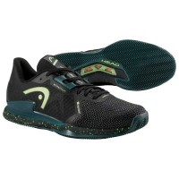Head Sprint Pro 3.5 SF Clay Black Forest Green Shoes  Offer + Cheap