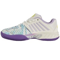 Tênis Kswiss Express Light 3 HB Padel Branco Roxo Feminino  Oferta + Barato