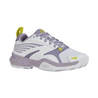 Sapatos femininos Kswiss Speedex Padel branco roxo  Oferta + Barato