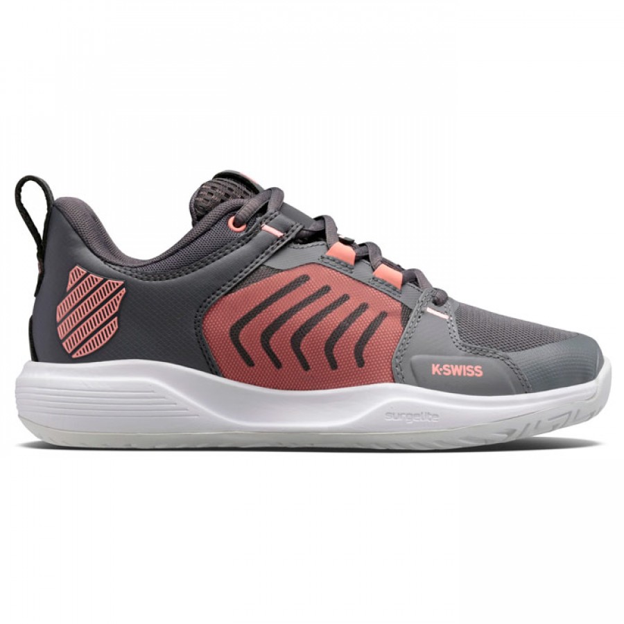 Tênis Kswiss Ultrashot Team Gray Pink para Mulheres  Oferta + Barato