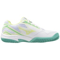 Tênis Mizuno Break Shot 4 Clay Branco Preto Lima para Mulheres  Oferta + Barato
