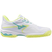 Mizuno Wave Exceed Light 2 Clay White Black Lime Women''s Sneakers  Offer + Cheap