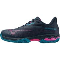Zapatillas Mizuno Wave Exceed Light 2 Padel Azul Marino Fucsia Mujer  Oferta + Barato