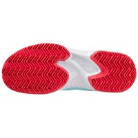 Tênis Mizuno Wave Exceed Tour 5 CC Turquesa Mulheres Brancas  Oferta + Barato