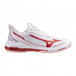 Mizuno Wave Exceed Tour 7 Clay White Red Women''''s Sneakers