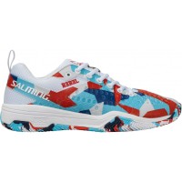 Salming Rebel Camo White Red Blue Shoes  Offer + Cheap