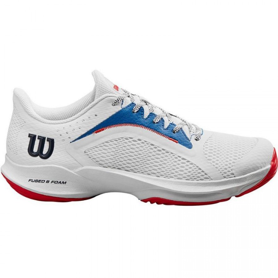 Wilson Hurakn 2.0 White Blue Red Shoes  Offer + Cheap