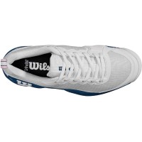 Tênis Wilson Rush Pro 4.5 Clay Branco Azul Feminino  Oferta + Barato