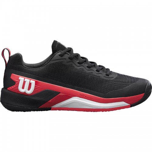 Wilson Rush Pro 4.5 Clay Black Red White Sneakers