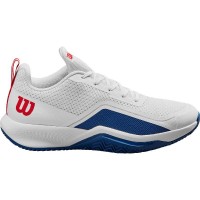 Wilson Rush Pro Lite White Blue Red Sneakers  Offer + Cheap
