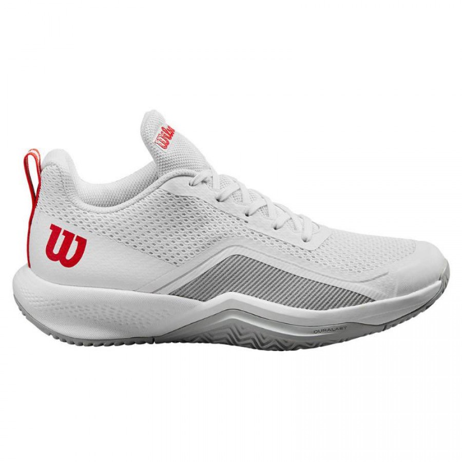 Wilson Rush Pro Lite Branco Pérola Sapatos Azuis  Oferta + Barato