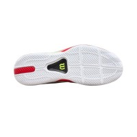 Wilson Rush Tour 5 Clay White, Noir Rouge Baskets